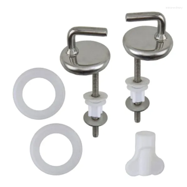 Conjunto de acessórios de banho Toliet Dobradiças / Parafusos Montagem de tampa de vaso sanitário Acessório de reparo de hardware de banheiro Instalação simples