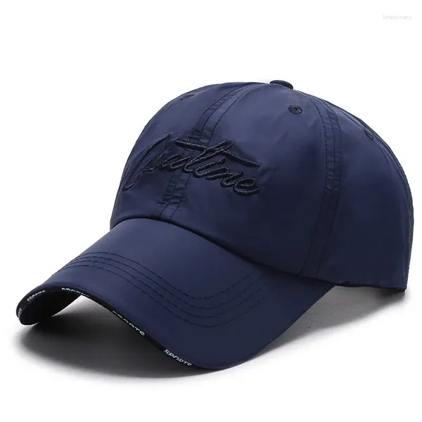 Top Caps Yaz Erkekler Hızlı Kuru Beyzbol Kapağı Sıradan Mektup Nakışları Kadınlar İçin İnce Nefes Alabilir Snapback Spor Kemik Gorras Dad Hat