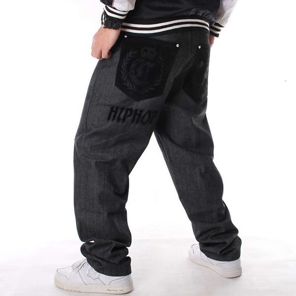 Hiphop roupas de dança de rua reunindo solto skate calças compridas plus size hip hop jeans moda masculina