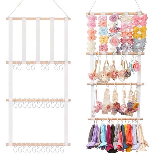 Porta fiocchi per capelli Clip di grande capacità Appendiabiti per cappelli Organizzatore per accessori per bambini Display all'ingrosso 240309