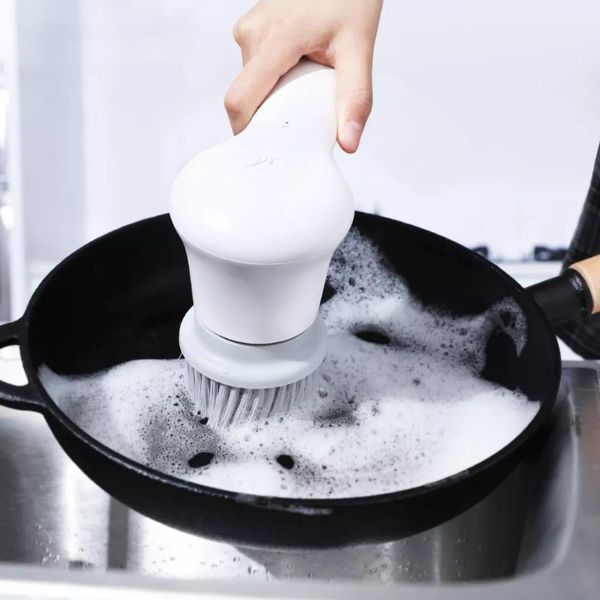 Spazzola elettrica senza fili per la pulizia delle piastrelle del bagno domestico, macchina per la pulizia della cucina, spazzola elettrica multifunzionale per la pulizia