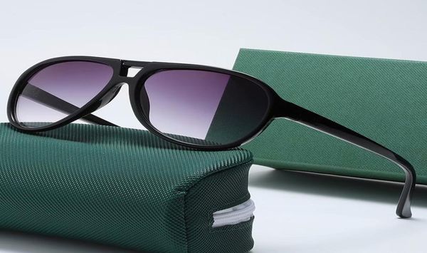 Лучшие роскошные солнцезащитные очки бренда крокодил классический дизайн солнцезащитные очки высокого качества Polaroid UV400 модная оправа пилота с оригинальным Gif3643828