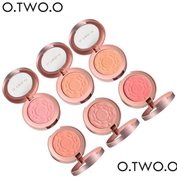 Blush Drop Ship O.Two.O Face Ber Powder Rouge Trucco Guancia Minerali Tavolozze Pennello Tavolozza Crema Naturale B 12 Consegna Salute Bellezza Dh5Fi