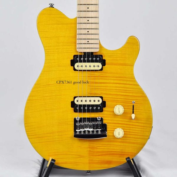 Sterling by MUSIC MAN AXIS AX FM Flame Maple Trans Gold ggf. h E-Gitarre