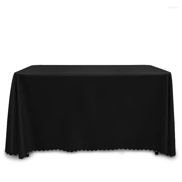 Скатерть из чистого цвета, чехол для скатерти на эластичной резинке на заказ, черная марля для десерта