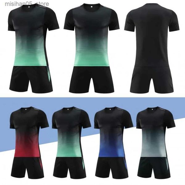 Trikots Maßgeschneidertes Fußballtrikot für Erwachsene und Kinder, Uniform-Shirt-Set, Herren-Fünfspieler-Sportbekleidung, Damen-Tracking-Anzug Q240318