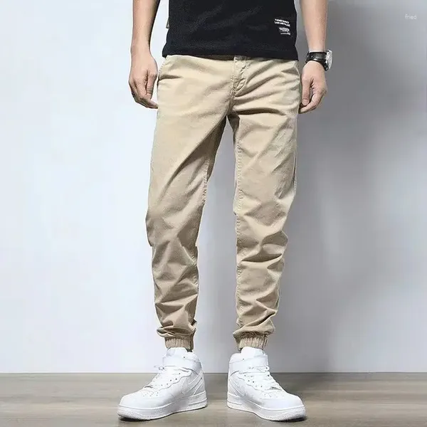 Pantaloni da uomo Pantaloni da uomo Slim Fit Casual Uomo Tasca antirughe Estetico Cotone largo Classico Streetwear Harajuku In vendita alla moda