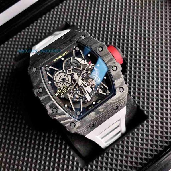 Business Watch Rm Saat Takvim İzle RM35-02 İsviçre Otomatik Hareket Safir Ayna İthal Kauçuk Kayış Saatleri Kronograf