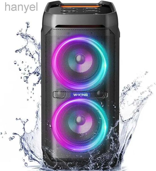 Taşınabilir Hoparlörler IPX6 Su Geçirmez Portable Party Derin Bass/110dB ile Yüksek Kablosuz Hoparlör Büyük Ses/DSP Karaoke Açık Boombox 24318