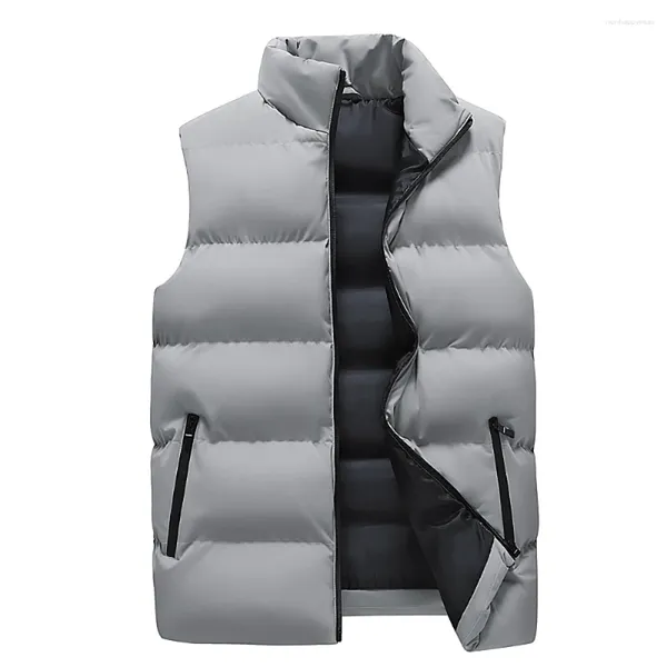 Giacche da uomo 2024 Gilet online per giacca calda autunnale e invernale Sport casual Giù oversize senza colletto