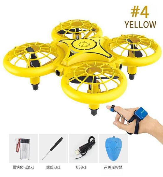 10 Fourxis İndüksiyon Drone Simülatörleri Akıllı İzle Uzaktan Algılama Hareketi RC Uçak Somatosensör Noctilucent etkileşimi RC T8980947