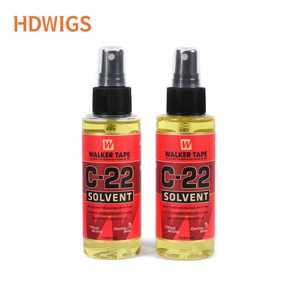 Adesivos 15ml Walker Tape Ultra Hold Adhensive Glue para Perucas de Cabelo Humano C22 Solvente por Walker Removedor de Fita Spray com Escova Novo