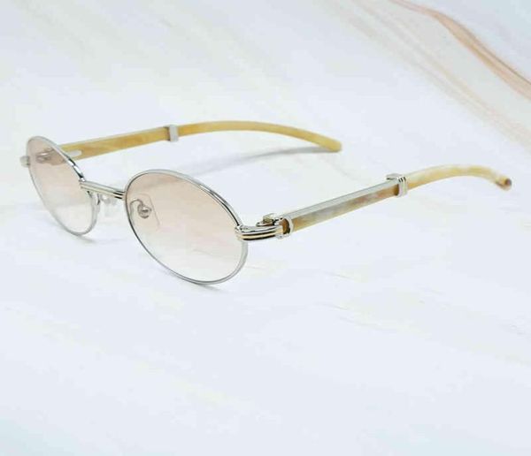 2022 fabbrica intera modello di alta qualità uomo donna sole cerchio completo tonalità di metallo corno di bufalo occhiali in legno 4LNZ occhiali da sole8977100