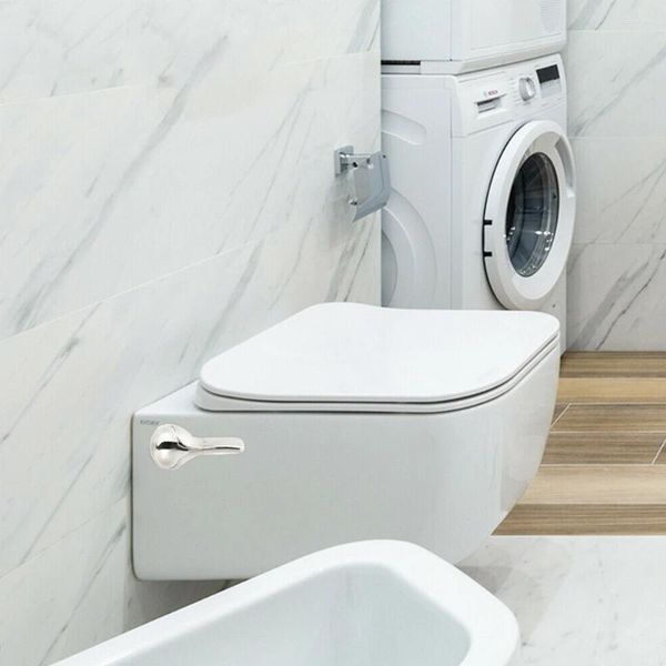 Set di accessori per il bagno Chiave laterale per serbatoio WC Leva di scarico cromata Maniglia universale Accessori per valvole Hardware per la casa Strumenti per il bagno