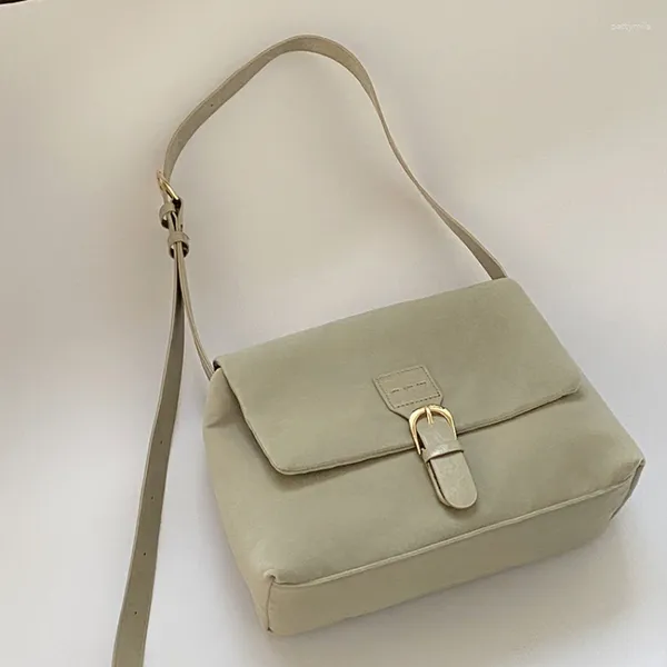 Borse da sera Borsa a tracolla a tracolla in pelle opaca da donna elegante Borsa a tracolla per studentessa per ragazze stile college Borse casual femminili vintage