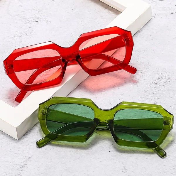 Солнцезащитные очки ZLY 2024, модные женские и мужские солнцезащитные очки Slender Type PC, шестиугольная оправа для линз, винтажный брендовый дизайнерский повседневный стиль UV400