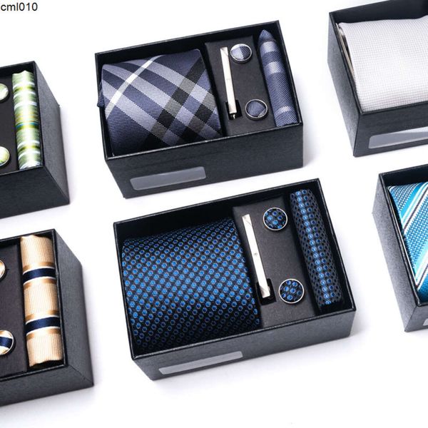 Designer Tie Mens Box Box set formale Business Wedding New Edition {Categoria}