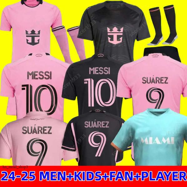 2023 2024 MESSIS Inters Miamis Fußballtrikots BECKHAM Fußballtrikots 2023 2024 MATUIDI HIGUAIN TRAPP PELLEGRINI PIZARRO SERGIO FC Trikot Fans 437