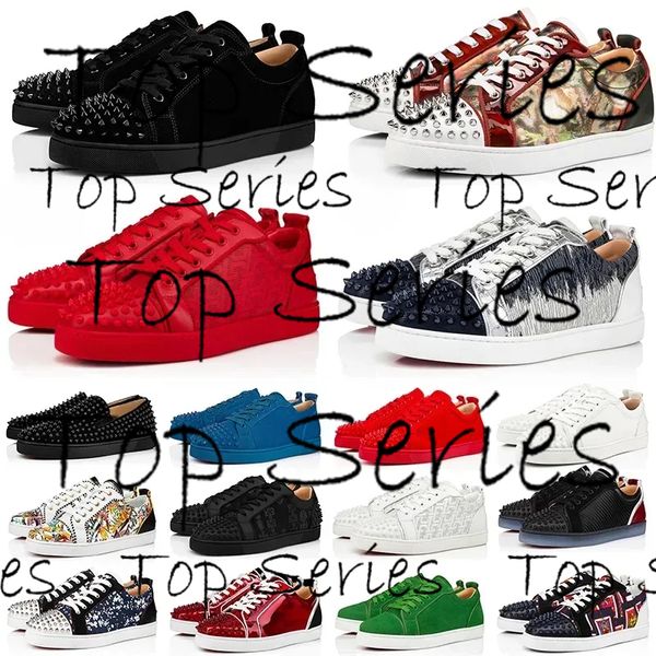 Top Series Red Bottoms Designer di lusso Scarpe casual da uomo Sneakers moda da donna Scarpe firmate Scarpe basse nere bianche in pelle Splike tripler Scarpe da ginnastica di lusso