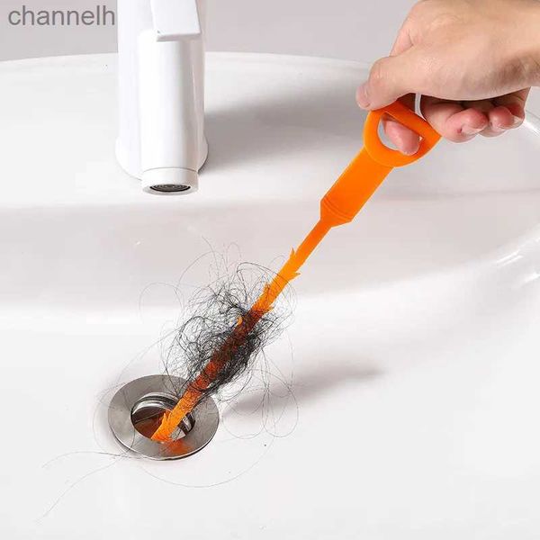 Altri strumenti per la pulizia della casa Accessori 1 pezzo Canale dell'acqua Tubo per capelli Draga Lavello della cucina Bagno Bagno Dispositivo di rimozione degli zoccoli Strumento di drenaggio del serpente di sblocco 240318