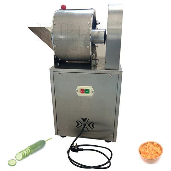 Máquina comercial elétrica de corte de vegetais, cenoura, batata, pepino, fatiador, fatiador