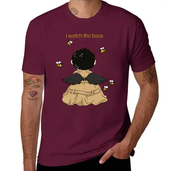 Herren-Poloshirts „I Watch The Bees“-T-Shirt, Jungen-Tierdruck, ästhetische Kleidung, grafische T-Shirts für Herren, groß und groß