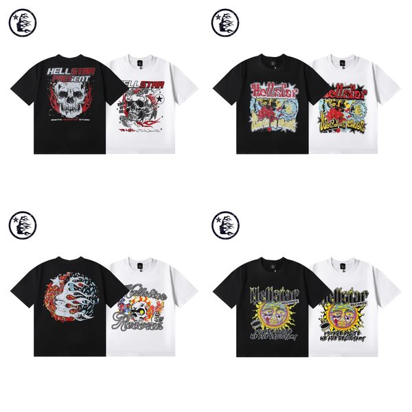 Designer Masculino Edição Solta T-shirt Tendência Marca de Verão Masculino e Feminino Designer de Manga Curta Impressão de Moda com Padrão Único Design Estilo Hip Hop T-shirt