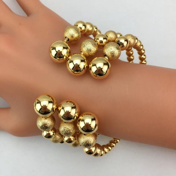 Bracelets de charme clássico Tricolor Gold Bracelet Women Women Party Luxury Party Italian 3pcs/Set Acessórios FHK17332