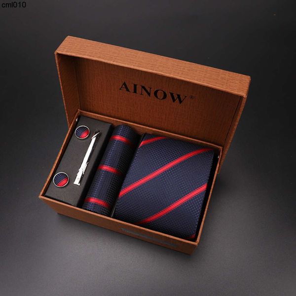 Designer Tie Lanu Mens Business Gift Box Pack Grupo de 6 peças Pedido Casual {categoria}