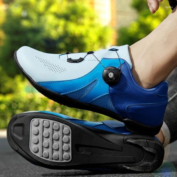 Sapatos de ciclismo upline estrada homem bicicleta ultraleve profissional sola de borracha respirável tênis plus size 36-47