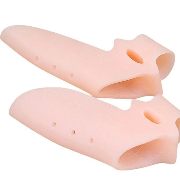 2 pezzi gel di silicone pollice correttore borsite mignolo protettore separatore alluce valgo dito raddrizzatore cura del piede sollievo pastiglie