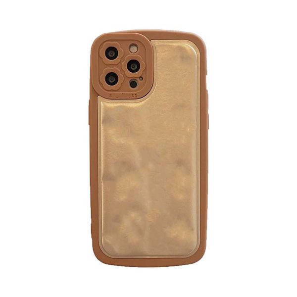 Custodia per telefono fiore di design per iPhone 15 Pro Max per Apple 14 13 12 11 XS XR 8 7 Plus Pelle PU di lusso Grande stampa floreale in rilievo Obiettivo della fotocamera Anello Cover posteriore Coque Fundas Oro