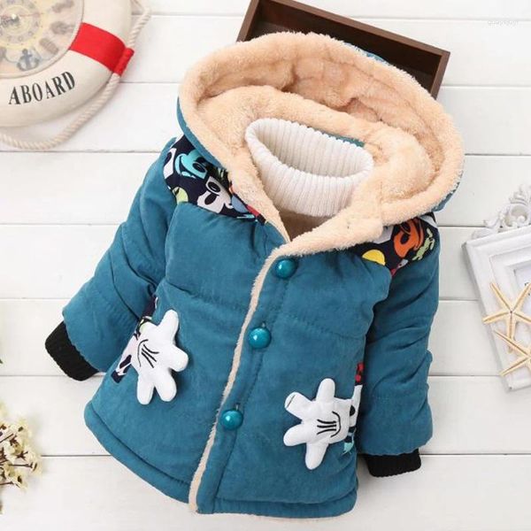 Unten Mantel Baby Kinder Mäntel 2024 Winter Jacken Für Jungen Mit Kapuze Jacke Warme Oberbekleidung Mädchen Kleinkind Kinder Kleidung