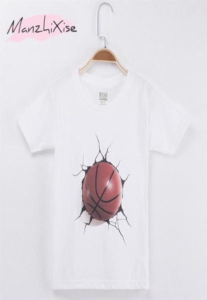 2019 novas crianças casuais camiseta basquete esportes 3d algodão curto criança camisa crianças t camisas para menina e menino topos roupas de bebê t15228042