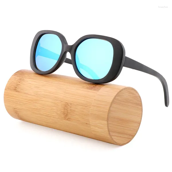 Occhiali da sole 2024 retrò in legno per donna polarizzati UV400 guida occhiali fatti a mano in palissandro Gafas De Sol all'ingrosso