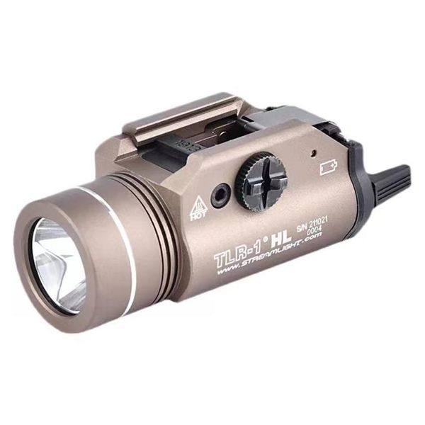 Torce elettriche Flusso di luce tattica Tra Tlr-1 Lanterna Torcia Airsoft Torcia stroboscopica 1000 lumen Led Bianco Drop Delivery Sport Otkem