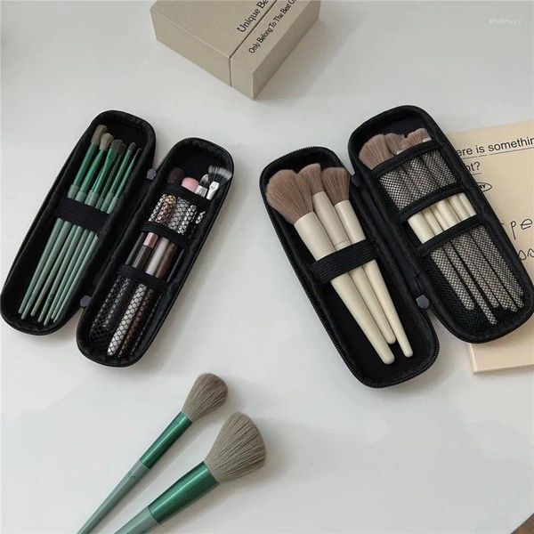 Sacos de armazenamento Saco de escova de maquiagem para mulheres portátil viagem pequenas escovas sobrancelha lápis sombra pacote