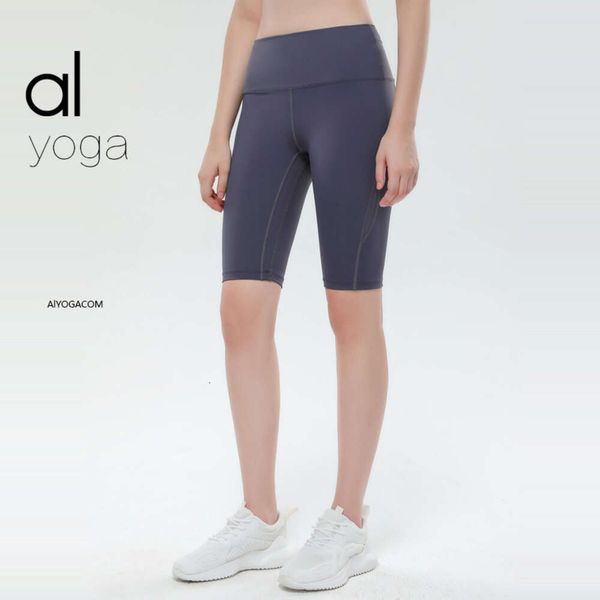 2024Aloyoga Pantaloncini estivi da donna nuovi pantaloncini sportivi a vita alta per pantaloni da yoga per sollevamento fianchi attillati da donna, pantaloni da corsa e fitness ad asciugatura rapida pantaloncini di marca