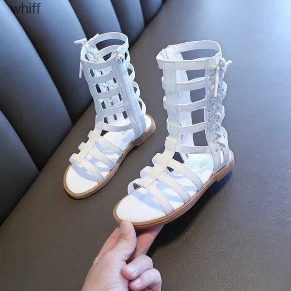 Sandalen Heißer Verkauf Mädchen Sommer Sandalen Leder Mode Kleinkind Gladiator Sandalen Baby Mädchen High Top Kinder Römischen Sandalen Schuhe B961C24318