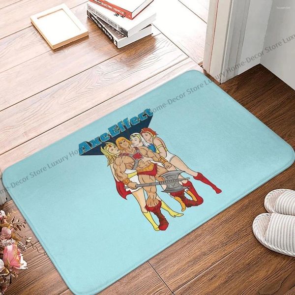 Teppiche He-Man The Master Of Universe Badezimmermatte Axt-Effekt Fußmatte Küchenteppich Outdoor-Teppich Heimdekoration