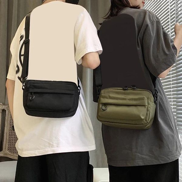 Tasche Frauen Männer Leinwand Japan Stil Messenger Rucksack Persönlichkeit Brust Schulter Taschen Student Weibliche Crossbody 2024