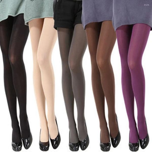 Mulheres meias mulher sexy collants doce cor meia-calça multicor veludo sem costura meias longas oversized