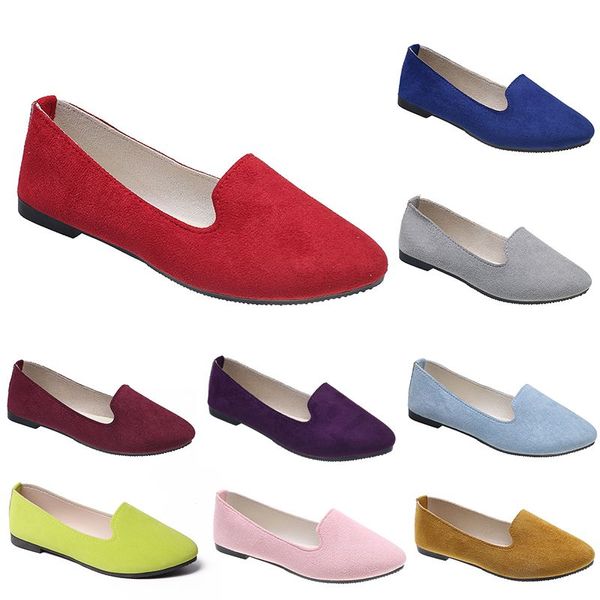 Scarpe casual comode da donna Scarpe da ginnastica Arancione Nero Rosso Giallo Viola Verde Pesca Viola Rosa Scarpe da ginnastica da esterno Tendenze Scarpe da lavoro premaman da donna con slip piatto B020