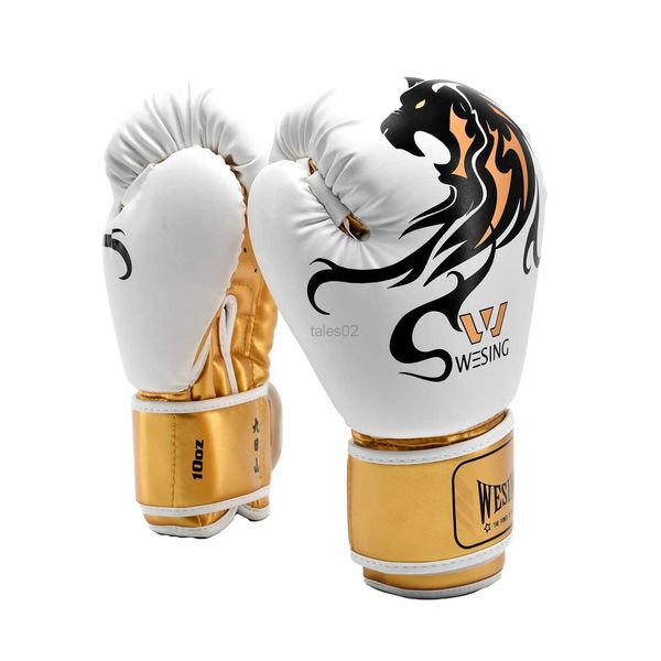 Equipamento de proteção Wesing luvas de treinamento de boxe saco de boxe de couro luvas rosa luvas de boxe yq240318