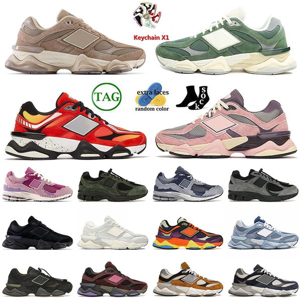 2002r og 9060 Scarpe da corsa atletiche JJJJound Designer Sneakers Carbone di pino sulle nuvole Fungo Fuoco Segno Pioggia Nuvola Uomo Donna New Balanace Scarpe da tennis Scarpe da ginnastica