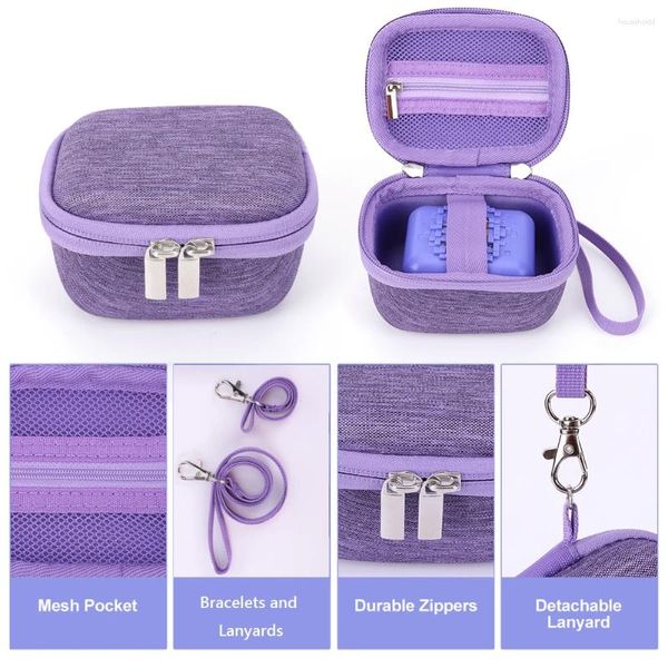 Sacos de armazenamento EVA Hard Carrying Case À Prova de Choque Bolsa Anti-Scratch Anti-Drop com LanyardHand Strap para Bitzee Virtual Electronic Pet