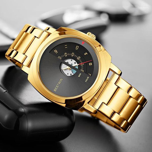 Relógios de pulso masculino moda criativa relógios topo marca militar esportes quartzo dial à prova dwaterproof água relógio de pulso masculino relogio masculino