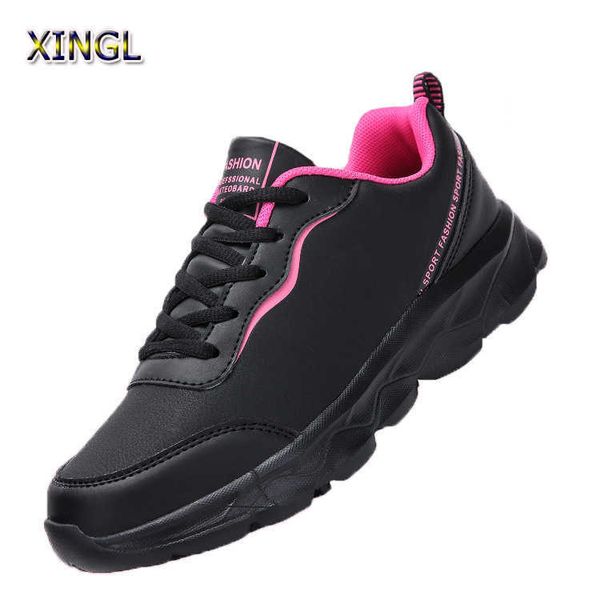 HBP Scarpe da ginnastica antiscivolo da donna alte senza marchio HBP Scarpe da tennis da corsa per parco giochi impermeabili Scarpe da passeggio su strada