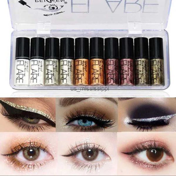 Lidschatten Glitter Eyeliner Wasserdicht Silber Rose Gold Glitter Liquid Eyeliner Makeup Eye ShadowL2403