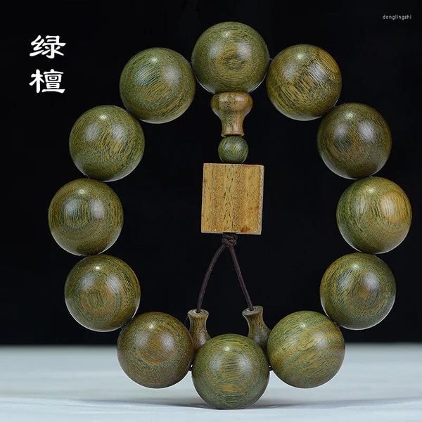 Strang Argentinien sinkende grüne Sandelholz Hand String Großhandel Agarwood Kopf spielen Armband Männer Frauen buddhistische Perlen Geschenk